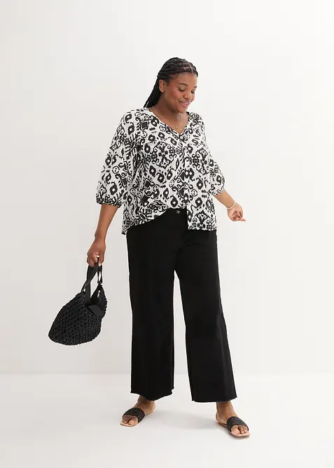 Bavlněná halenka s potiskem, bonprix