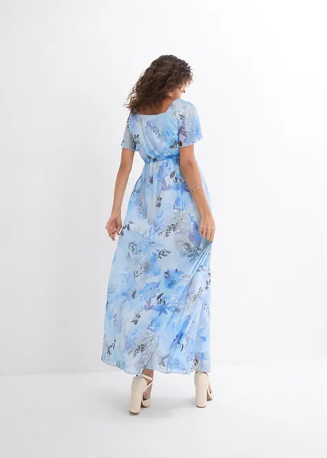 Maxi těhotenské šaty z něžné síťoviny, bonprix