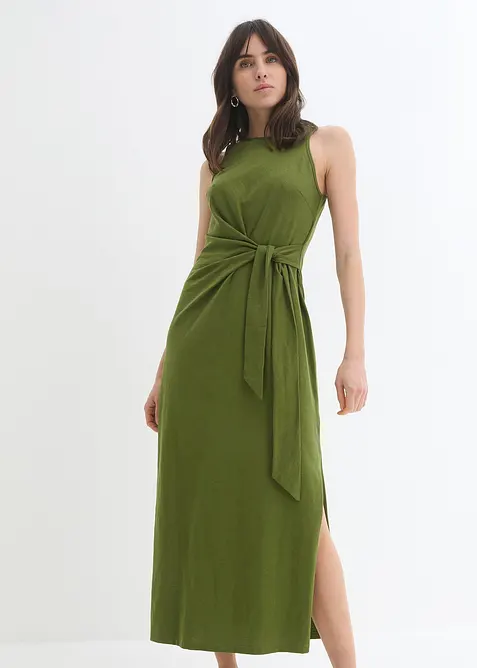 Žerzejové šaty s drapováním, bonprix