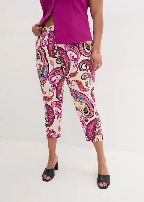 7/8 strečov&eacute; kalhoty, bonprix