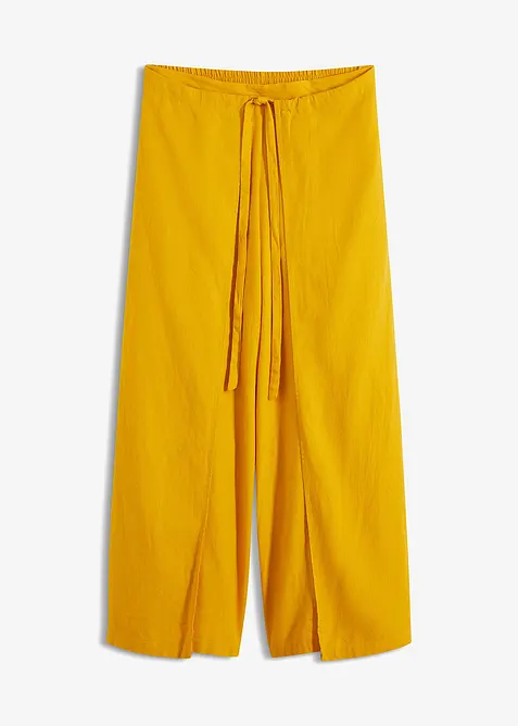 Kalhoty Palazzo ze vzdušné lněné směsi, bonprix