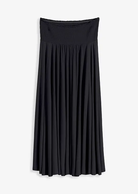 Žerzejov&aacute; sukně ze spl&yacute;vav&eacute; visk&oacute;zy, bonprix