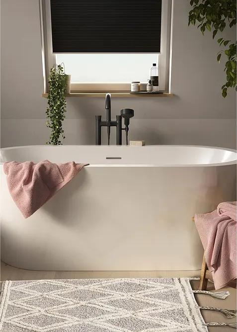 Koupelnový kobereček s třásněmi, bonprix