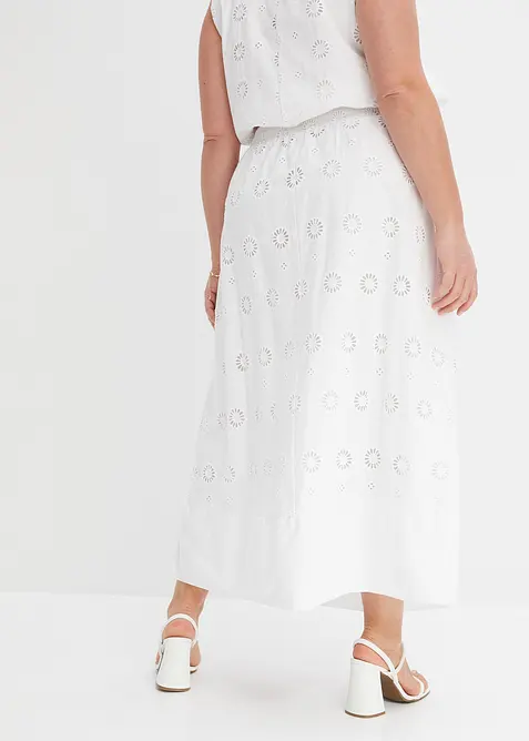 Dlouhá sukně z organické bavlny, bonprix