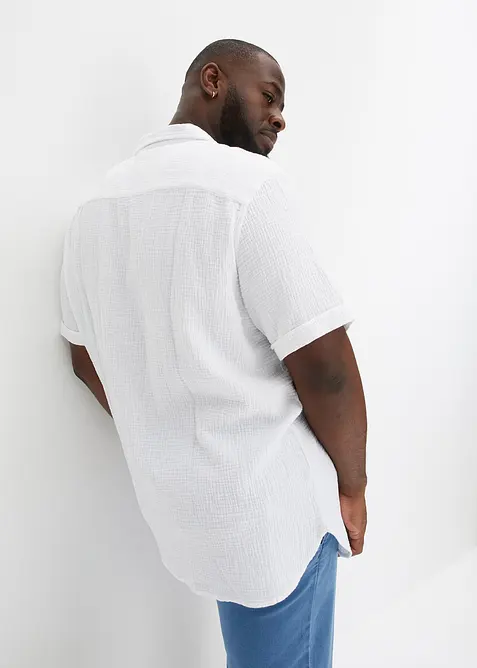 Košile z mušelínu, krátký rukáv, bonprix