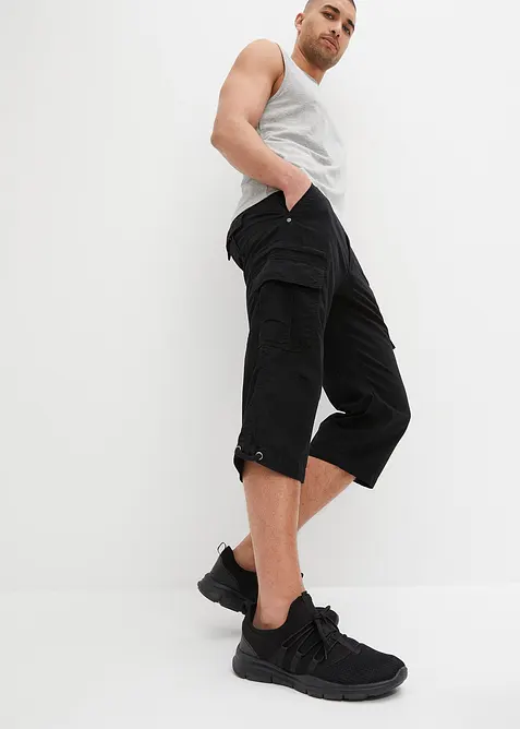 Dlouhé cargo bermudy, Regular Fit, z čisté bavlny, bonprix