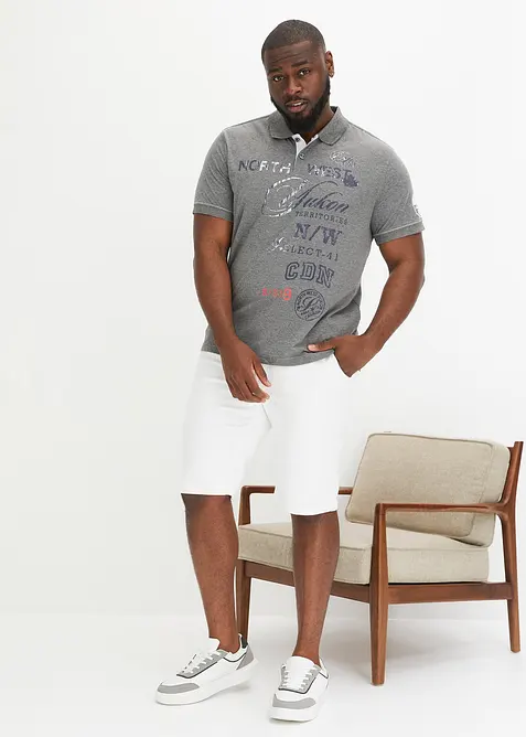 Žerzejov&eacute; p&oacute;lo tričko, kr&aacute;tk&yacute; ruk&aacute;v, bonprix