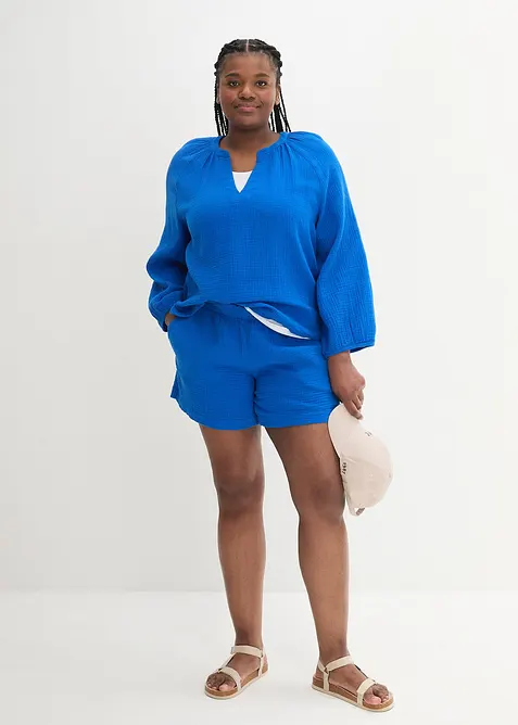 Mušelínové šortky z čisté bavlny, bonprix