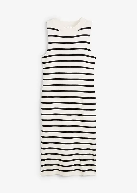 Lehké šaty z jemného úpletu, proužkované, bonprix