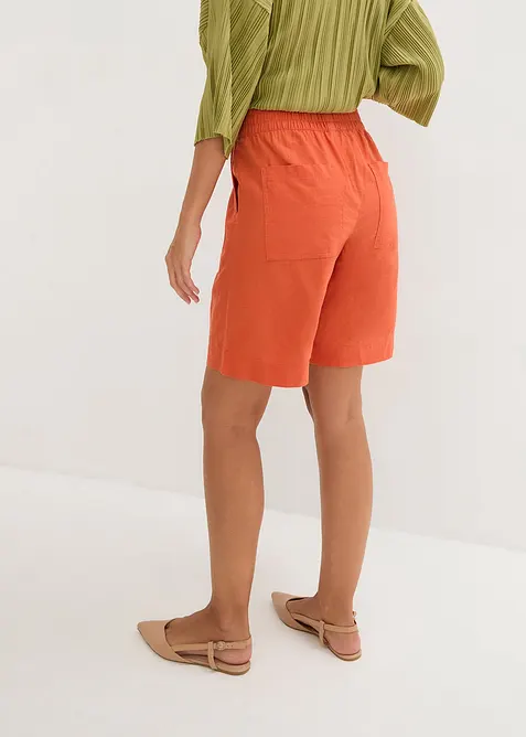 Bermudy ze směsi lnu a viskózy, bonprix