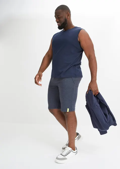 Tepl&aacute;kov&eacute; bermudy v dž&iacute;nov&eacute;m vzhledu, bonprix