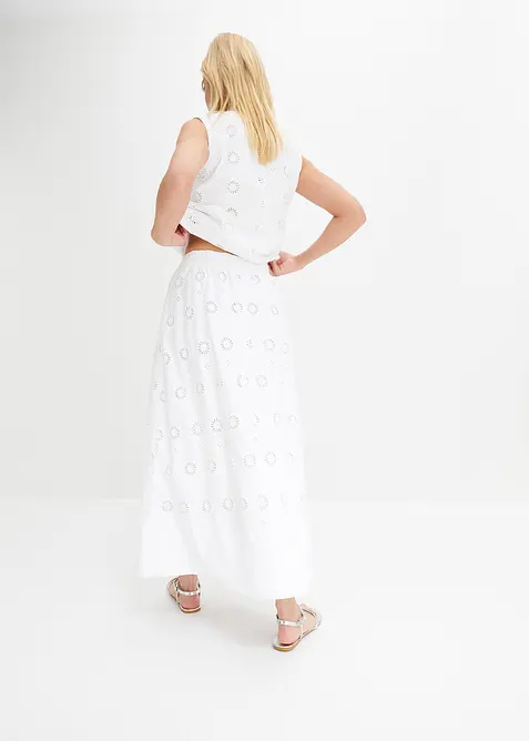 Dlouh&aacute; sukně z organick&eacute; bavlny, bonprix