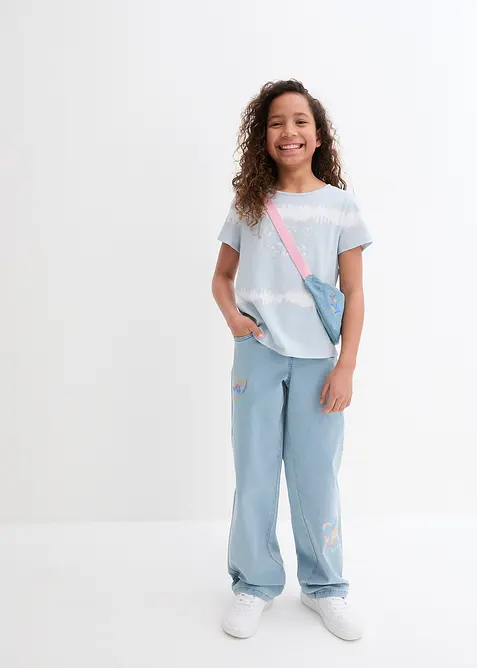 Tričko z čisté organické bavlny, delší zadní díl, bonprix