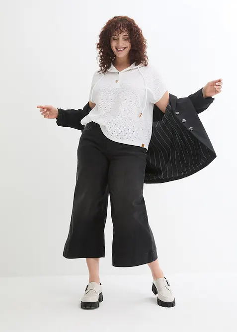 Henley triko s kapucí, bonprix