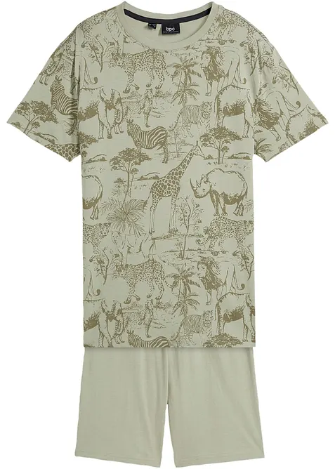 Tričko a bermudy z organické bavlny (2dílná souprava), bonprix