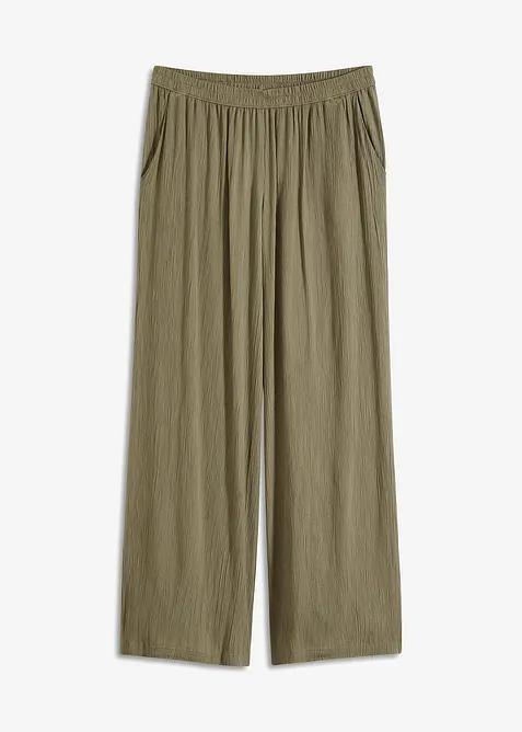 Kalhoty Palazzo z měkk&eacute; visk&oacute;zy, bonprix