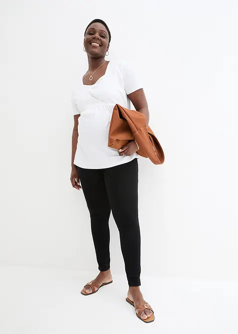 Těhotenské legíny z měkké organické bavlny, bonprix