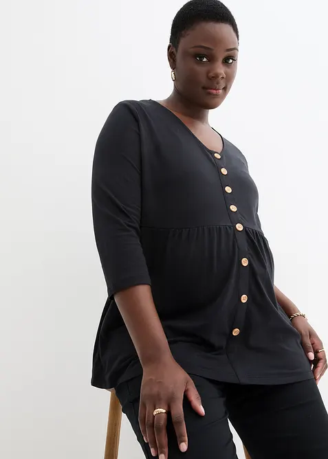 Těhotenské/kojicí triko 2 v 1, z organické bavlny, bonprix