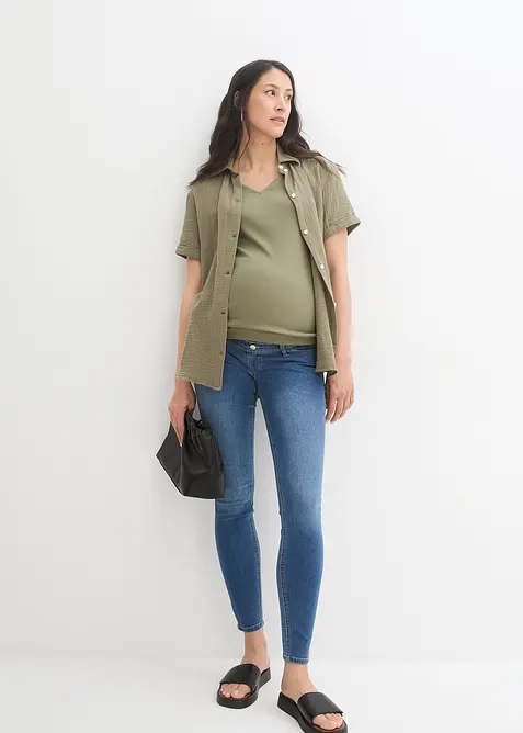 Těhotensk&eacute; dž&iacute;ny Skinny, bonprix