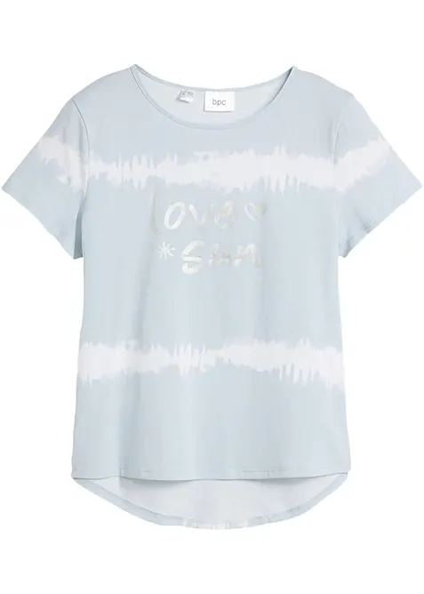 Tričko z čisté organické bavlny, delší zadní díl, bonprix