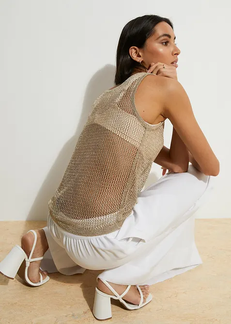 Pletený top z měkké viskózové směsi, bonprix