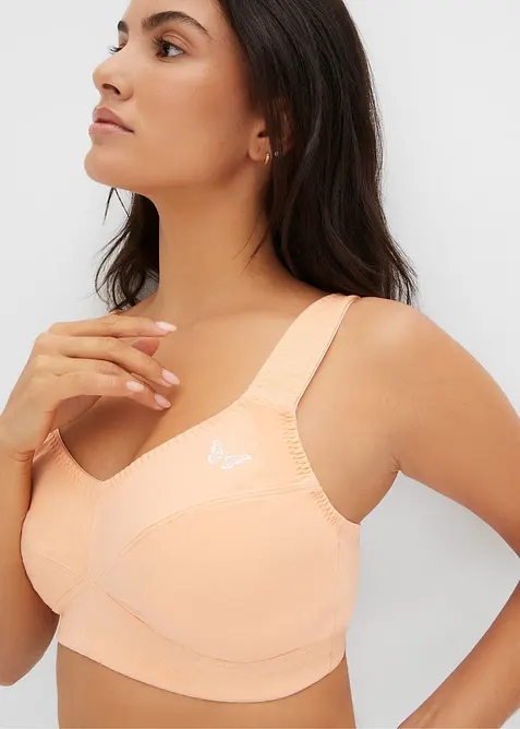 Podprsenka bez kostic, s organickou bavlnou (2 ks v balen&iacute;), bonprix