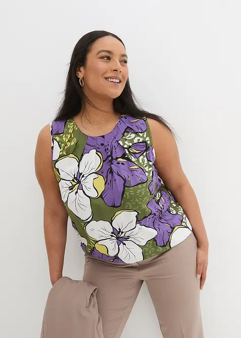 Halenkov&yacute; top z visk&oacute;zy, bonprix