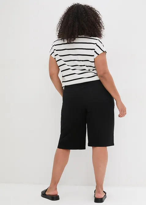 Bavlněné bermudy ke kolenům, s detaily ve stylu Utility, bonprix