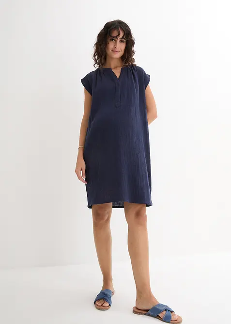 Těhotenské a kojicí šaty 2 v 1, z bavlněného mušelínu, bonprix