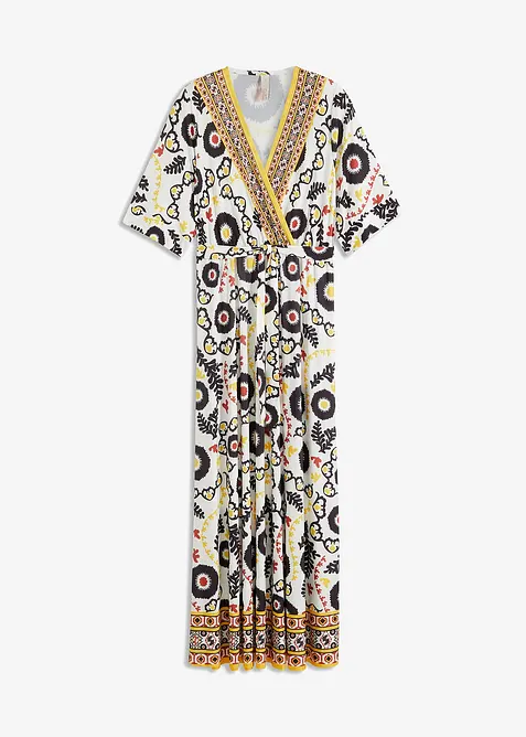 Žerzejové šaty s páskem na zavazování, bonprix