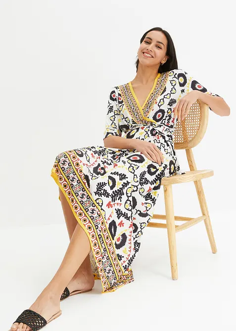 Žerzejové šaty s páskem na zavazování, bonprix