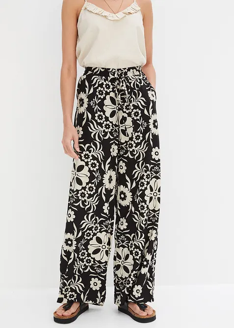 Kalhoty Marlene ze splývavé viskózy, bonprix