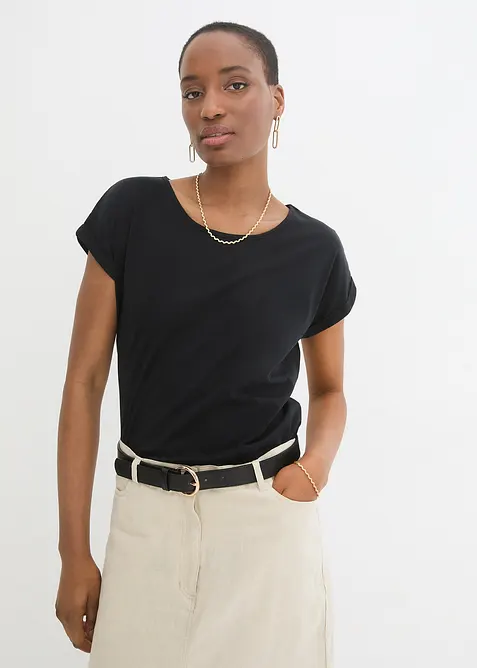 Triko s podílem hedvábí, bonprix