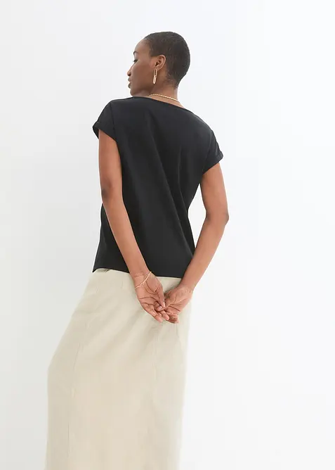 Triko s podílem hedvábí, bonprix