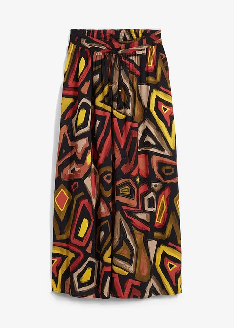 Dlouhá sukně ze splývavé viskózy, bonprix