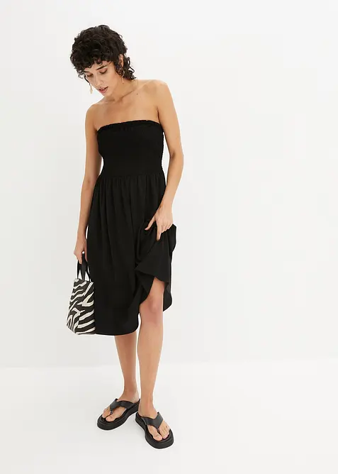 Krepov&eacute; &scaron;aty se žabičkovan&yacute;mi detaily, bonprix