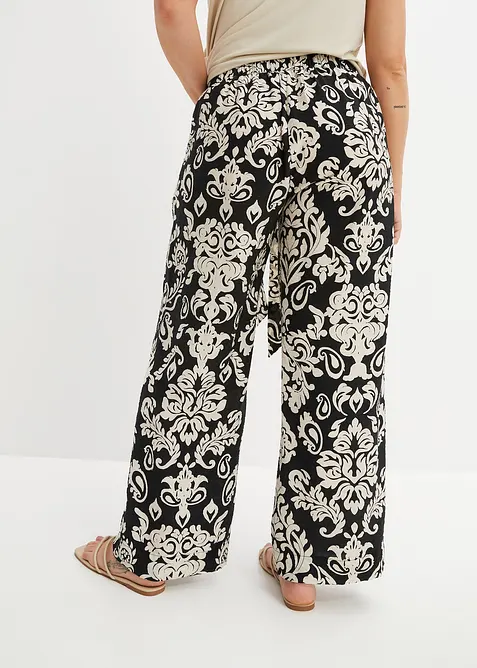 Palazzo kalhoty s pohodlnou pasovkou, bonprix