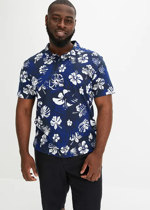 Žerzejov&eacute; p&oacute;lo tričko z organick&eacute; bavlny, kr&aacute;tk&yacute; ruk&aacute;v, bonprix