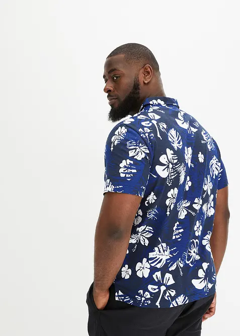 Žerzejov&eacute; p&oacute;lo tričko z organick&eacute; bavlny, kr&aacute;tk&yacute; ruk&aacute;v, bonprix