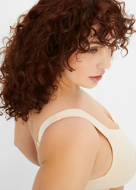 Zmenšovací, hladká podprsenka bez kostic, s organickou bavlnou (2 ks v balení), bonprix