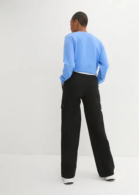 Bavlněné cargo kalhoty, Mid Waist, bonprix