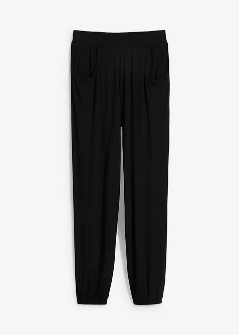 Žerzejové kalhoty s pohodlnou pasovkou, bonprix