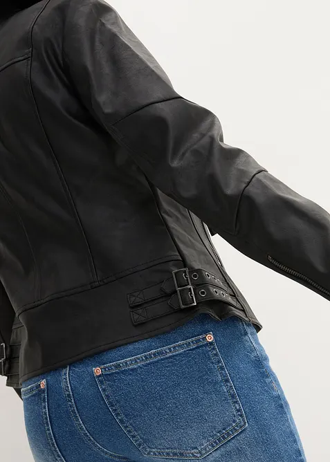 Bunda z imitace kůže, z čisté viskózy, bonprix