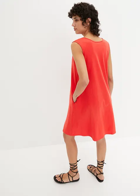 Kr&aacute;tk&eacute; žerzejov&eacute; &scaron;aty do linie A, bez ruk&aacute;vů, bonprix