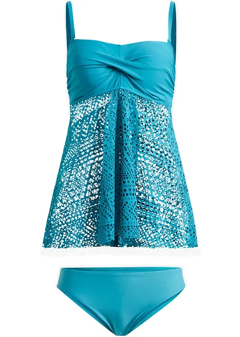 Dlouhé tankiny s krajkou (2dílná souprava), bonprix