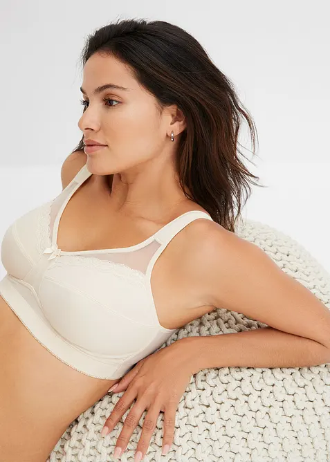 Odlehčující podprsenka bez kostic, s polstrovanými ramínky (2 ks v balení), bonprix