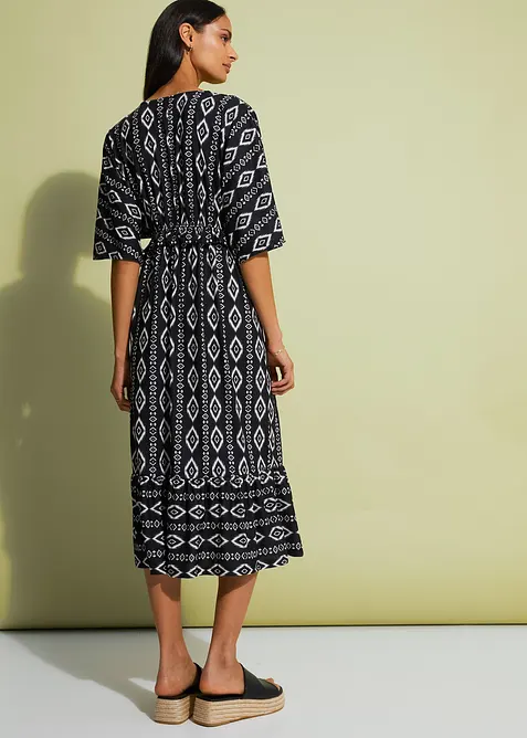 Žerzejové šaty v délce midi, bonprix