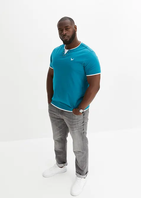 Tričko 2 v 1, krátký rukáv (2 ks v balení), bonprix