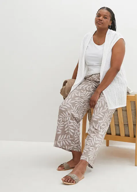 Kalhoty Palazzo s potiskem, bonprix