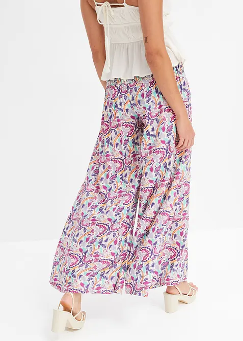 Kalhoty Palazzo ze splývavé viskózy, bonprix